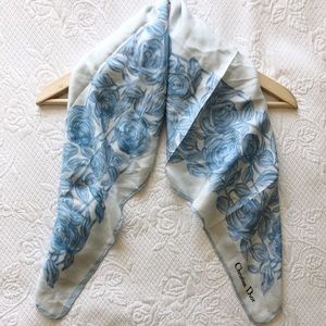 Vintage Christian Dior silk scarf